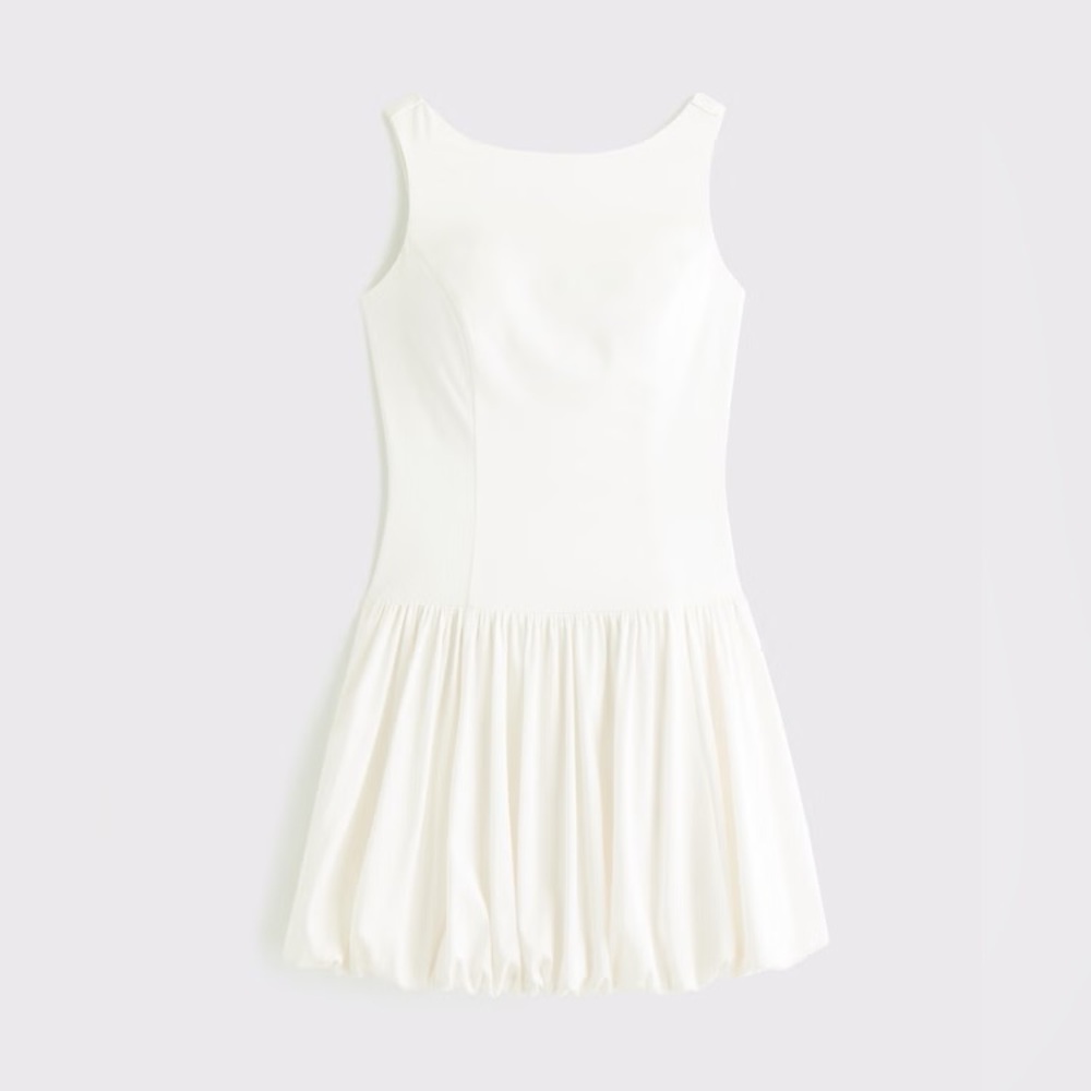 Ivory Bubble Hem Mini Dress – Size S – NWT – Bridal / Reception / Party